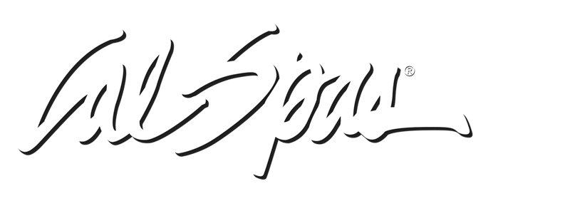 Calspas White logo hot tubs spas for sale Bohemia